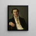 Portrait of a Man - Vasily Andreyevich Tropinin — framed artwork on a wall