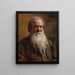 Portrait painting of Vasily Petrovich Shchegolyonok - Vasily Dmitrievich Polenov — framed artwork on a wall