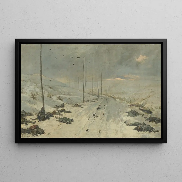 After the Battle - Vasily Vereshchagin — framed artwork on a wall