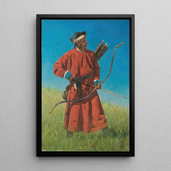 Soldat de Boukhara - Vasily Vereshchagin — framed artwork on a wall