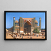Madrasa Chir-Dor on Registan Square in Samarkand - Vasily Vereshchagin — framed artwork on a wall