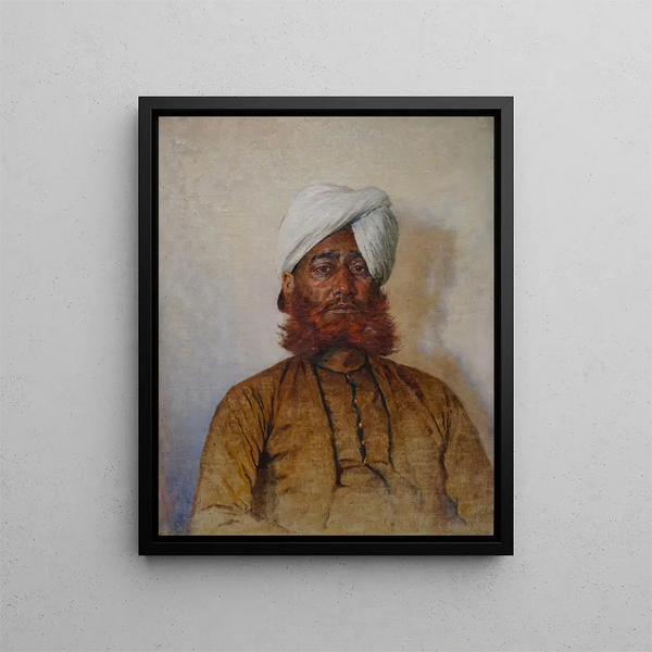 Muslim Official Painting - Vasily Vereshchagin — framed artwork on a wall