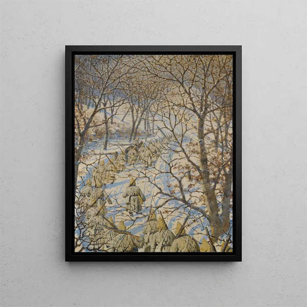 in the countryside - Vasily Vereshchagin — framed artwork on a wall