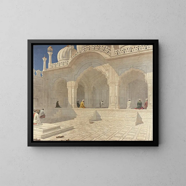 Mosque of the Pearl in Delhi - Vasily Vereshchagin — framed artwork on a wall