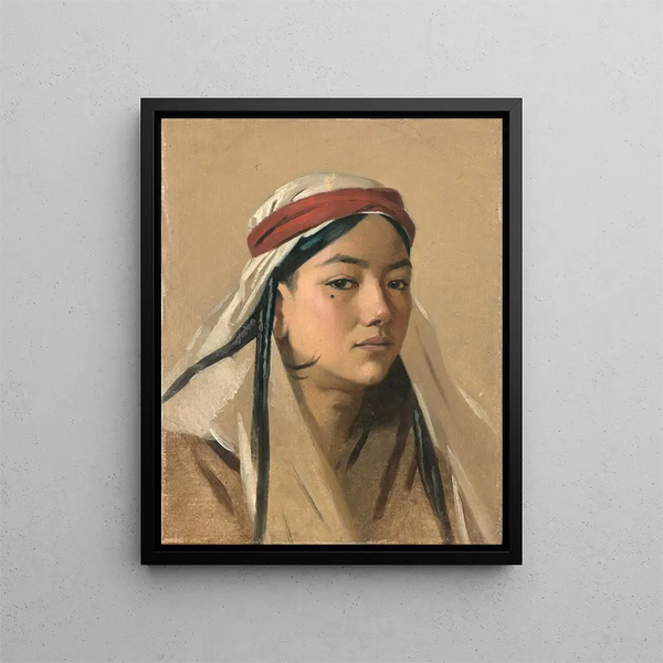 Portrait of Bachi - Vasily Vereshchagin — framed artwork on a wall