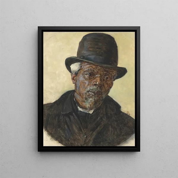 Study for the Beggar in Washington - Vasily Vereshchagin — framed artwork on a wall