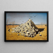 L'Apothéose de la guerre - Vasily Vereshchagin — framed artwork on a wall