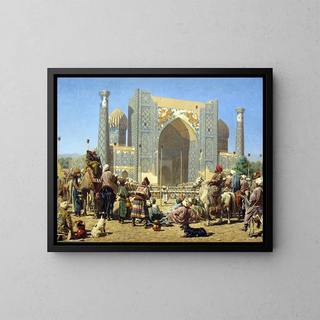 They are triumphant - Vasily Vereshchagin — framed artwork on a wall