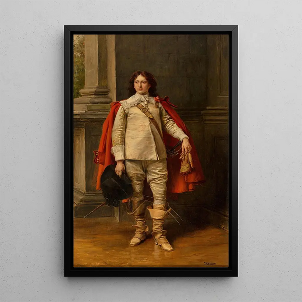a Cavalier - Václav Brožík — framed artwork on a wall