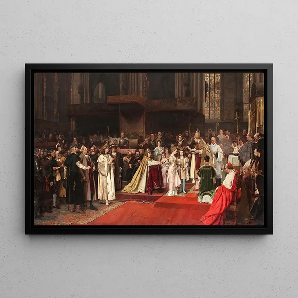 Tu felix Austria nube - Václav Brožík — framed artwork on a wall