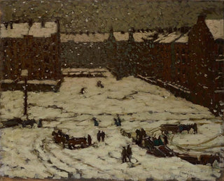 Banlieue sous la neige - Václav Malý — artwork view