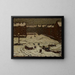 Banlieue sous la neige - Václav Malý — framed artwork on a wall