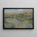 River landscape painting - Václav Radimský — framed artwork on a wall
