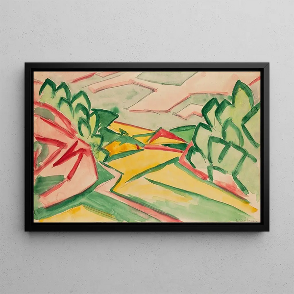 Valley of Prokop - Václav Špála — framed artwork on a wall