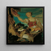 Hunting Girl Painting - Hans Canon — framed artwork on a wall