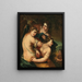 Diane and her Nymphs Surprised by Actéon - Venetian School — framed artwork on a wall
