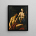 Hercules and Omphale - Venetian School — framed artwork on a wall