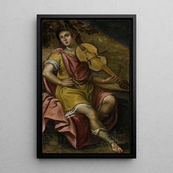 Orpheus - Venetian School — framed artwork on a wall