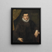 Portrait of a gentleman - Venetian School — framed artwork on a wall