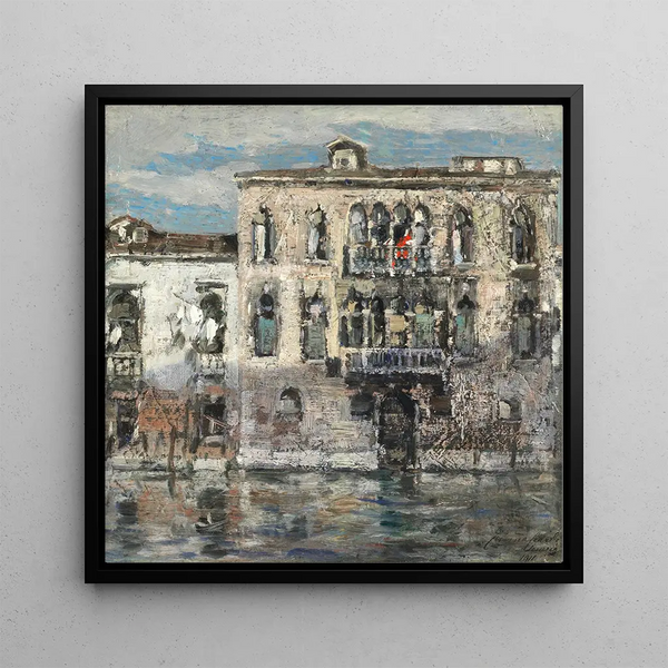 Venice Painting - Emma Ciardi — framed artwork on a wall