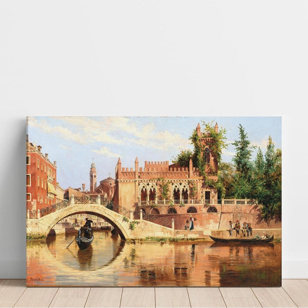 Reproduction of the painting Venice painting, view of the Ponte de la Calcina on the Rio di San Vio - Antonietta Brandeis