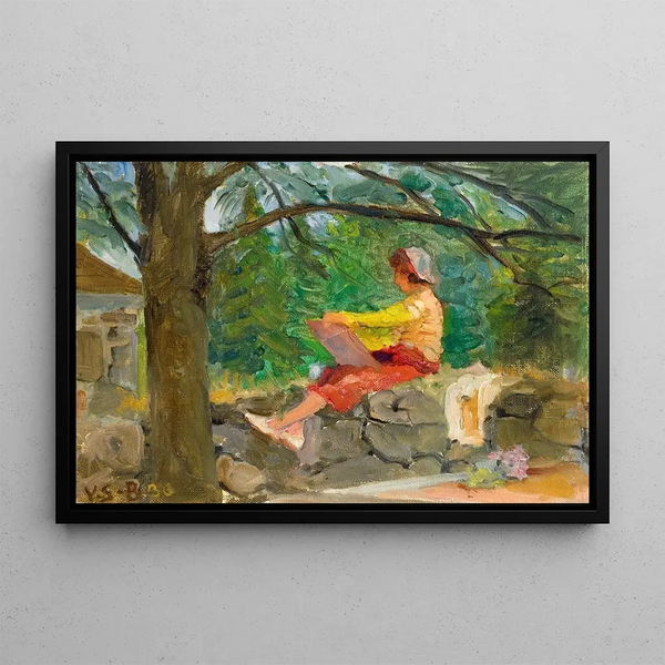 Ami artist drawing - Venny Soldan-Brofeldt — framed artwork on a wall