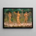 Boys Picking Up a Fishing Net - Venny Soldan-Brofeldt — framed artwork on a wall