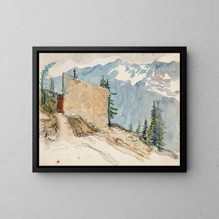 Landscape of Tyrol - Venny Soldan-Brofeldt — framed artwork on a wall