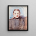 The Old Woman Anna Richter - Venny Soldan-Brofeldt — framed artwork on a wall