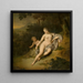 Venus with Cupid - Willem Van Mieris — framed artwork on a wall