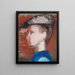 Boy with a flat cap - Vera Mikhailovna Ermolaeva — framed artwork on a wall