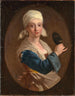 Portrait of a girl with a mask - Veronese School — artwork view