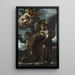 Saint François supported by angels - Veronese School — framed artwork on a wall