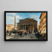 Rome, view of the Pantheon - Veronika Maria Herwegen Manini — framed artwork on a wall
