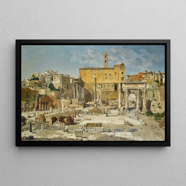 The Roman Forum - Veronika Maria Herwegen Manini — framed artwork on a wall