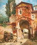 Porte de la ville dans un paysage du sud - Veronika Maria Herwegen Manini — artwork view