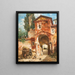 Porte de la ville dans un paysage du sud - Veronika Maria Herwegen Manini — framed artwork on a wall