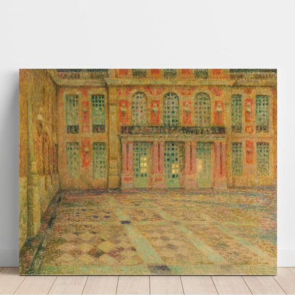 Reproduction of the painting Versailles; Cour d'Honneur - Henri Le Sidaner