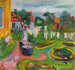 Clothing on a clothesline at Sgrdstrand - Edvard Munch — artwork view