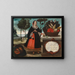 Femme indienne en tenue de gala - Vicente Albán — framed artwork on a wall