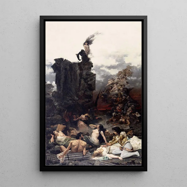 La vision de Fray Martín - Vicente Nicolau Cotanda — framed artwork on a wall
