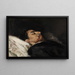 Gustavo Adolfo Bécquer on his deathbed - Vicente Palmaroli y González — framed artwork on a wall