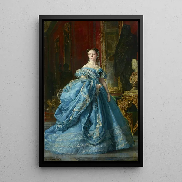 L'infante Isabelle de Bourbon et Bourbon fille d'Isabelle II - Vicente Palmaroli y González — framed artwork on a wall