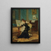 La leçon de géographie - Vicente Palmaroli y González — framed artwork on a wall