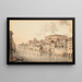 Le Palais Farnèse vu depuis les quais du Tibre Rome - Victor Jean Nicolle — framed artwork on a wall
