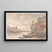 The Tiber near Rome - Victor Jean Nicolle — framed artwork on a wall
