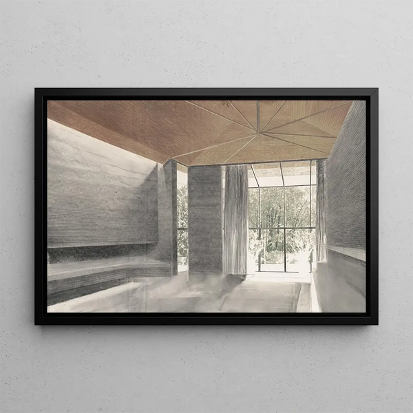Maison Aspen Aspen Colorado Interior - Victor Alfred Lundy — framed artwork on a wall