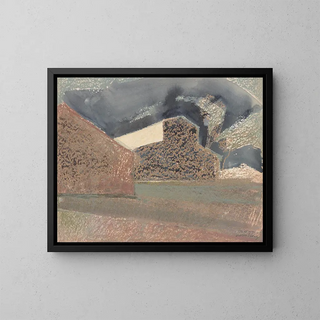 Buildings in Galveston, Texas - Victor Alfred Lundy — framed artwork on a wall