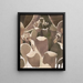 Detail of the Corinthian capital of the Pantheon in Rome, Italy - Victor Alfred Lundy — framed artwork on a wall