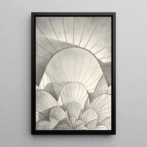 Exposition universelle de New York 1964-1965 structure florale - Victor Alfred Lundy — framed artwork on a wall